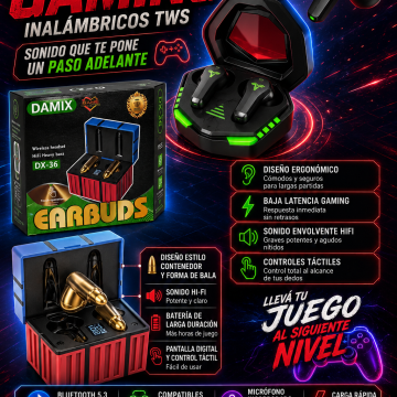 AURICULAR GAMER DX-36